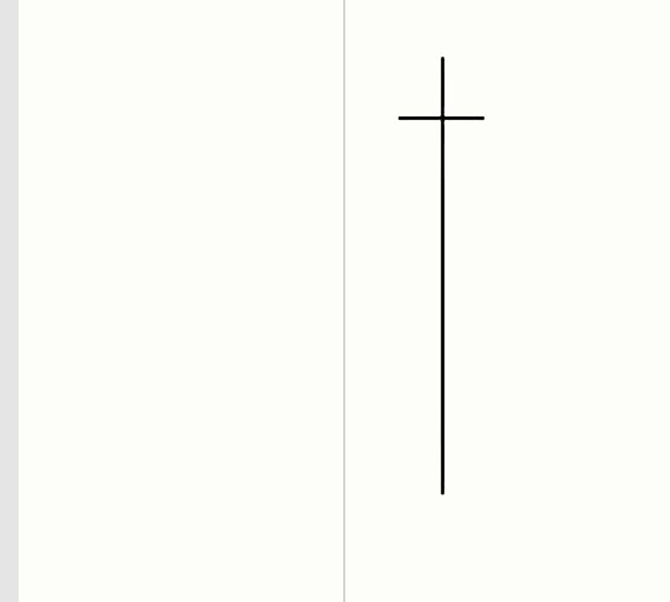 Trauer-Klappkarte im Hochformat in Creme mit schlichtem schwarzen Kreuz