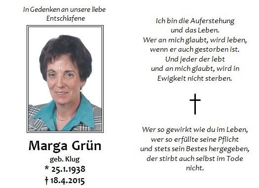 Sterbebildchen als Gestaltungsbeispiel, mit Farbporträt und Bibelvers zur Auferstehung, gestaltet von Schaack Bestattungen Hanau