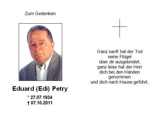 Sterbebildchen als Gestaltungsbeispiel, mit Farbporträt, Kreuz und Gebetsvers, gestaltet von Schaack Bestattungen Hanau