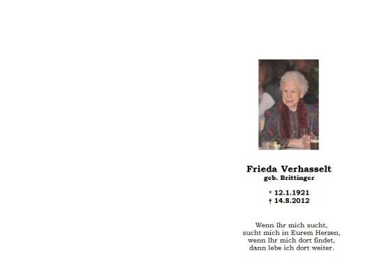 Trauerkarte als Gestaltungsbeispiel, mit Porträtfoto und vertikalem Schriftzug, gestaltet von Schaack Bestattungen Hanau